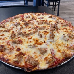 Perfectly done pizza