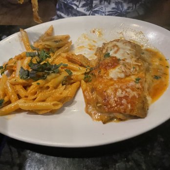 Caffe Europa - Eggplant parmigiana + Penne alla vodka - Italian Near Me - Fort Lauderdale, Florida Caffe Europa - Eggplant parmigiana + Penne alla vodka - Italian Near Me - Fort Lauderdale, Florida