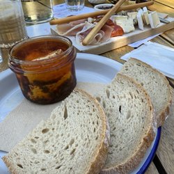 Bystro cafe - Pickled Cheese with bread