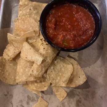 Buffalo Wild Wings - chips and marinara sauce (they call it salsa) - Sports Bars Near Me - Brooklyn, New York