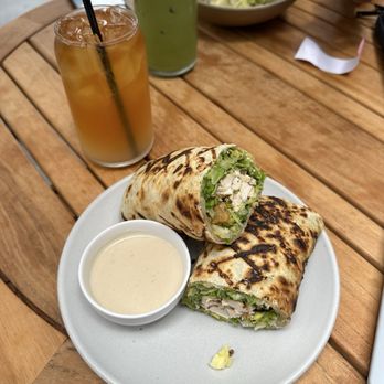 LEORA - Grilled Chicken Caesar Wrap - Breakfast & Brunch Near Me - Beverly Hills, California LEORA - Grilled Chicken Caesar Wrap - Breakfast & Brunch Near Me - Beverly Hills, California
