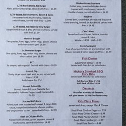 Cameron's - Menu Feb 2025