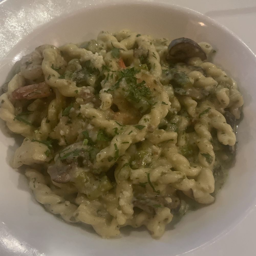 Bluewater Grill Seafood Restaurant & Market Carlsbad - Gemelli Pasta with Shrimp & Scallops - Seafood Near Me - Carlsbad, California