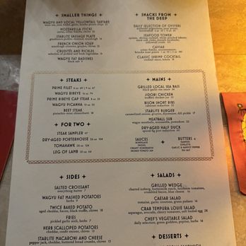 Starlite - Menu - Cocktail Bars Near Me - San Diego, California Starlite - Menu - Cocktail Bars Near Me - San Diego, California
