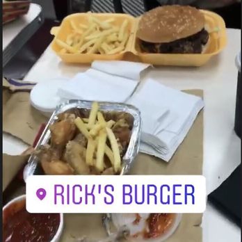 Rick's Takeaway - The hamburger and chicken wings both with fries! - Burgers Near Me - Dublin, D Rick's Takeaway - The hamburger and chicken wings both with fries! - Burgers Near Me - Dublin, D
