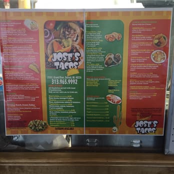 Jose's Tacos - Menu - Tacos Near Me - Detroit, Michigan Jose's Tacos - Menu - Tacos Near Me - Detroit, Michigan