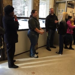 US Post Office - The front end postal workers are very nice and helpful. If you need to burn a little time, this is the place!