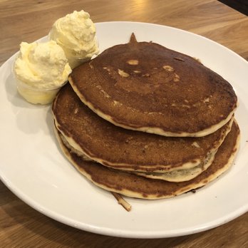 Broken Yolk Cafe - Gluten-free pancakes with extra butter. - American Near Me - Temecula, California Broken Yolk Cafe - Gluten-free pancakes with extra butter. - American Near Me - Temecula, California