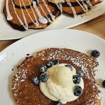 Urban Egg - Lemon ricotta pancake and cinnamon swirl pamcakes - Breakfast & Brunch Near Me - Denver, Colorado