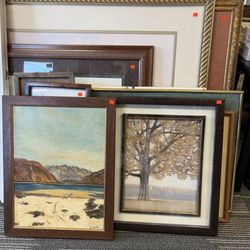 Second Time Around Thrift Store - Lots of framed art!