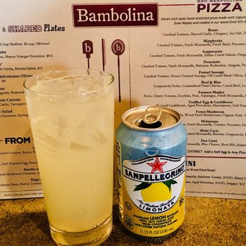 Bambolina Restaurant - Lemon Pellegrini Soda - Pizza Near Me - Salem, Massachusetts