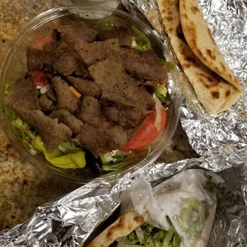Chicken Kebab - Medium greek salad with gyro and doner kebab sandwich - Turkish Near Me - Roslyn Heights, New York Chicken Kebab - Medium greek salad with gyro and doner kebab sandwich - Turkish Near Me - Roslyn Heights, New York