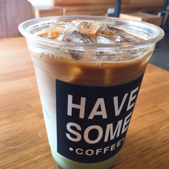 Have Some Coffee - Military latte-Latte with Matcha powder - Coffee & Tea Near Me - Los Angeles, California Have Some Coffee - Military latte-Latte with Matcha powder - Coffee & Tea Near Me - Los Angeles, California