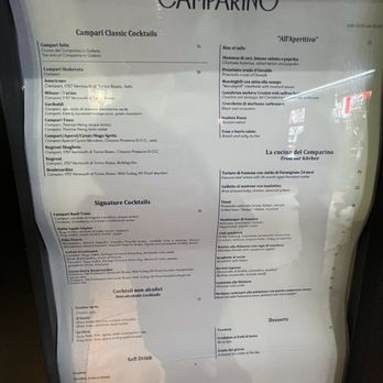 Camparino in Galleria - Menu - Cafes Near Me - Milan, Michigan