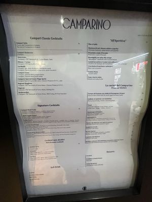 Menu photo 6 Camparino in Galleria Milan, MI