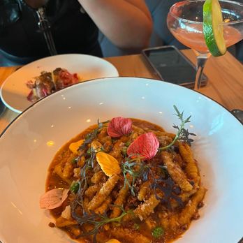 In Bloom - saffron cavatelli - New American Near Me - Paso Robles, California