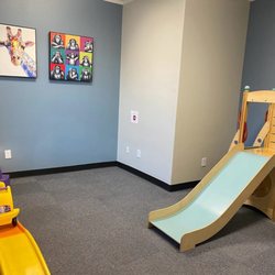 The Helm ABA - Allen - Our motor room supports gross motor development, coordination, and structured movement activities.