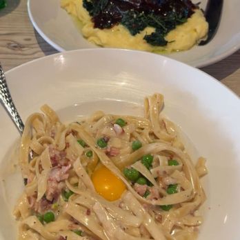 Barbusa - Short rib with whipped mashed potato's and the carbonara - Italian Near Me - San Diego, California