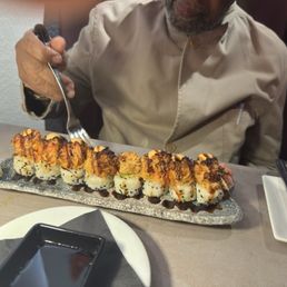Gratin Crab & Salmon Roll