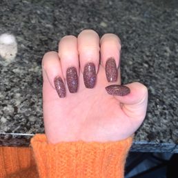 Dip Powder Nails with Tip