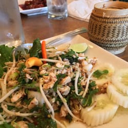 Rolling Wok - Lao Laap Chicken and sticky rice