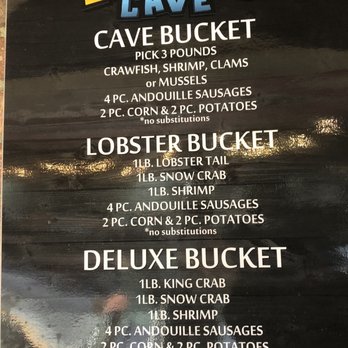 Crawfish Cave - Bucket menu - Cajun/Creole Near Me - Fullerton, California