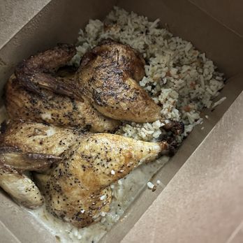 Brick & Fire Bistro - Rice, wild mushrooms, chicken (possibly game hen) - Mediterranean Near Me - Eureka, California