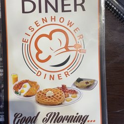 Eisenhower Diner - Front cover breakfast menu