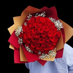 Estrella's Flower Shop - Fifty premium long stem roses at Estrella's Flower Shop.