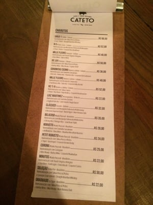 Menu photo 3 Cateto São Paulo, SP