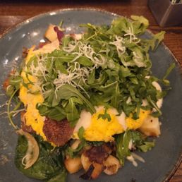 Double bacon parmesan hash