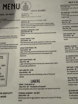 Menu photo 3 Funky Buddha Brewery Oakland Park, FL