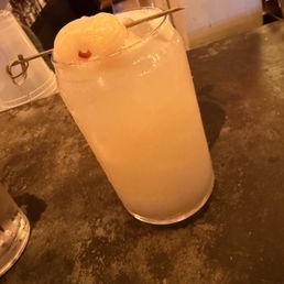 Lychee lemon libation mocktail + tequila