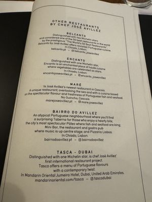 Menu photo 6 Cantinho do Avillez Porto, 13 Menu photo 6 Cantinho do Avillez Porto, 13