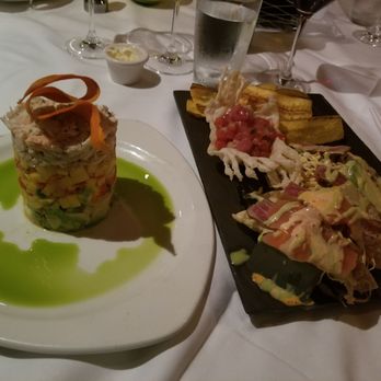 Chart House - Crab, Mango, Avocado Stack & Wicked Tuna. Both appetizers. Wicked Tuna is enough for a meal on its own! Wicked Tuna was my favorite. - Seafood Near Me - Monterey, California Chart House - Crab, Mango, Avocado Stack & Wicked Tuna. Both appetizers. Wicked Tuna is enough for a meal on its own! Wicked Tuna was my favorite. - Seafood Near Me - Monterey, California