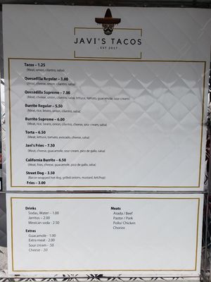 Menu photo 7 Javi's Tacos Turlock, CA Menu photo 7 Javi's Tacos Turlock, CA