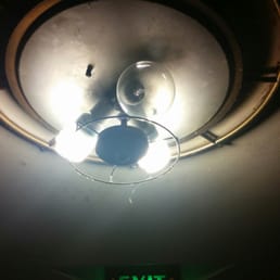 Unclean lights inches from your head. Unclean lights inches from your head.
