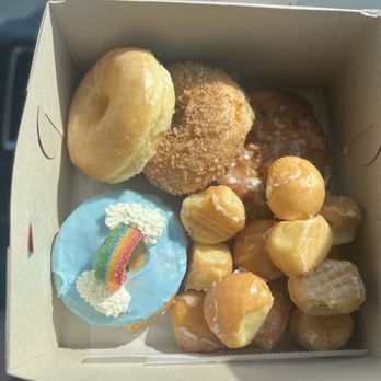 The Donut Hole - Apple Fritter
-Rainbow Donut
-Raised Glazed
-Cinnamon Crumb
-Donut Hole - Donuts Near Me - La Puente, California The Donut Hole - Apple Fritter
-Rainbow Donut
-Raised Glazed
-Cinnamon Crumb
-Donut Hole - Donuts Near Me - La Puente, California