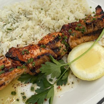 Ema - Salmon Kebab - Mediterranean Near Me - Chicago, Illinois