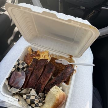 Smokin Woods BBQ - Small Pork Rib Plate - Barbeque Near Me - Oakland, California Smokin Woods BBQ - Small Pork Rib Plate - Barbeque Near Me - Oakland, California