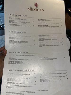 Menu photo 1 The Mexican Dallas, TX