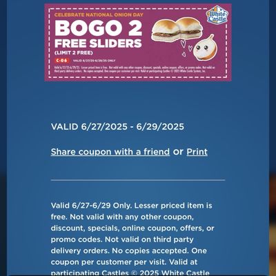 Menu photo 2 White Castle Bolingbrook, IL Menu photo 2 White Castle Bolingbrook, IL