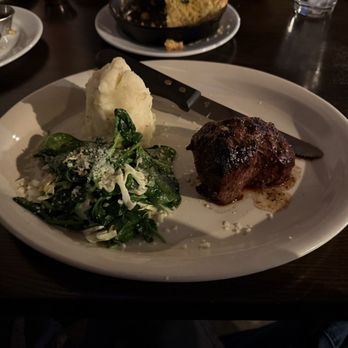 LeTara Grill & Bar - Filet with spinach and mash potato's. - Bars Near Me - Haslet, Texas