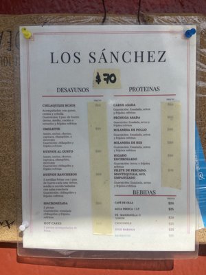 Menu photo 1 Los Sanchez Puerto Vallarta, JAL