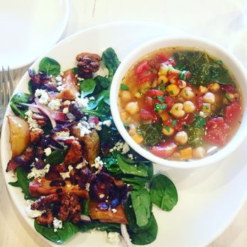 TAVERNA - Lunch spinach salad and caldo gallego - Italian Near Me - Jacksonville, Florida