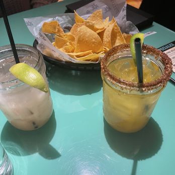 Barrio - Passion fruit margarita and chips and salsa - Whiskey Bars Near Me - Tampa, Florida