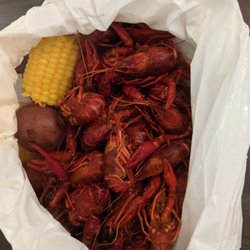 Crawfish 2 Geaux - 3 pounds of crawfish with corn and potatoes.