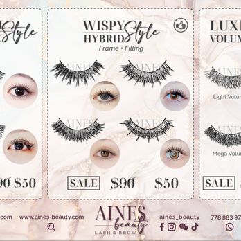 Aines Beauty Lash & Brow - Price List - Eyelash Service Near Me - Surrey, British Columbia Aines Beauty Lash & Brow - Price List - Eyelash Service Near Me - Surrey, British Columbia