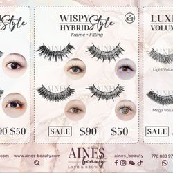 Aines Beauty Lash & Brow - Price List