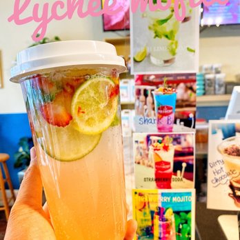 Boba Tea Time - Lychee strawberry mojito - Bubble Tea Near Me - Milford, Ohio
